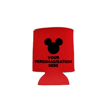 Load image into Gallery viewer, Personalizable &quot;Mickey Mouse Inspired&quot; Neoprene Koozies
